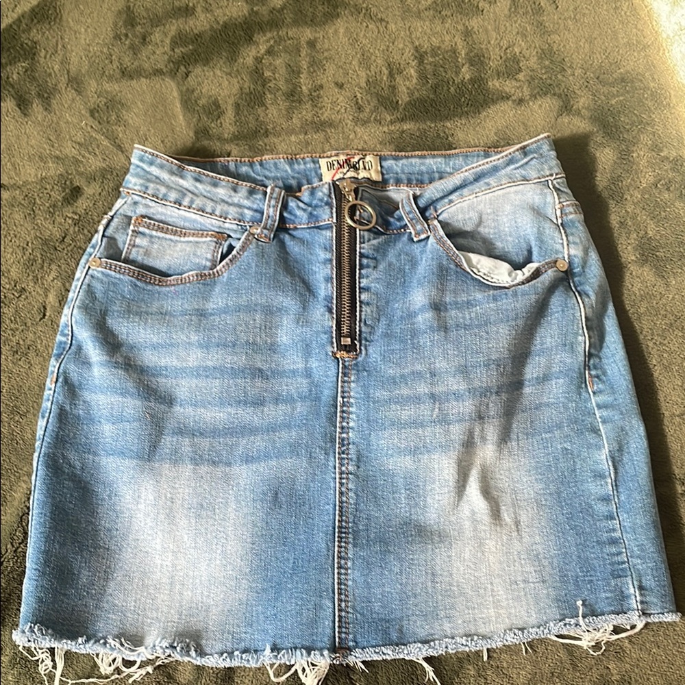 Denim&Co Blue Denim Skirt